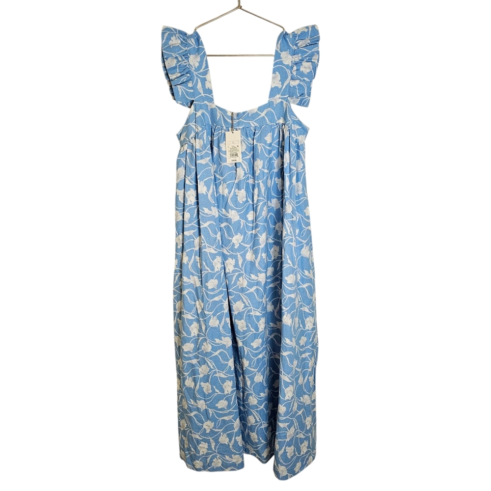 NWT anew day Blue and White Floral Maxi Dress